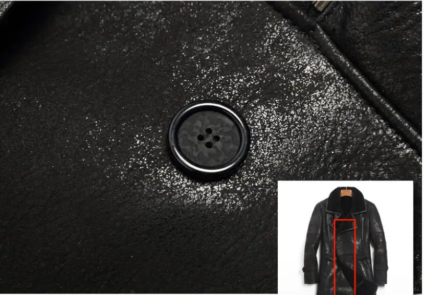 AYUNSUE, зимняя куртка из натуральной кожи, мужская куртка из короткой овечьей шерсти, мужская куртка из овчины,, длинное пальто из натурального меха, винтажное, KJ1133