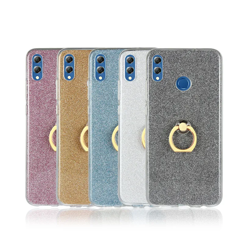 

For Huawei Y Max phone case luxury TPU soft Silicone protective Cover For Huawei Y Max YMax 7.12 inch case coque Ring bracket