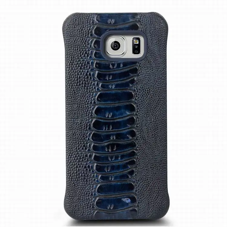 

For Samsung Galaxy S6 & S6 Edge & S6 edge plus QIALINO Armor Cover Ostrich Leg texture Case Mobile Phone case Back cover