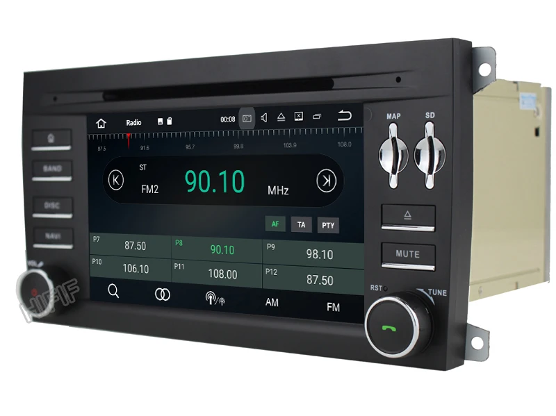 Flash Deal IPS Android 8.0 Two Din 7 Inch Car DVD Player Stereo System For Porsche/Cayenne With Octa Cores 4+32GB Wifi GPS Navigation Radio 16