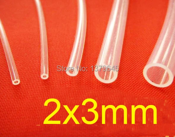 2 мм ID 3 OD 2x3 PFA FEP F46 F4 прозрачная PTFE трубка политефовый шланг термостойкие