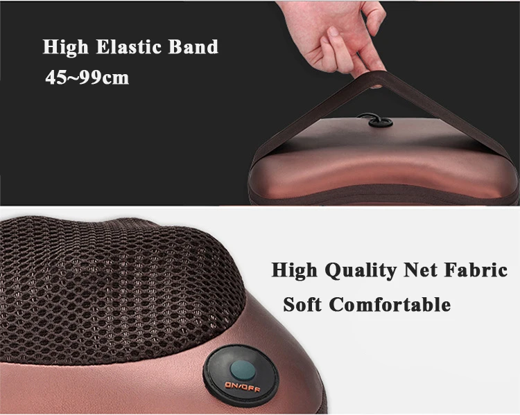 Travel Neck Massage Pillow Shiatsu To Go Massager With Infrared