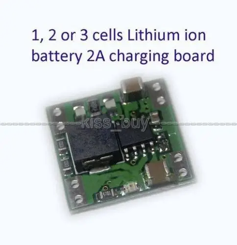 

1S 2S 3S cell 1A-2A Lithium ion Battery Charger Module Synchronous buck PCB Charging board 18650 4.2V 8.4V 12.6V iphone 14450