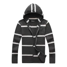 RICHARDROGER Men FashionKnitwear Casual Sweaters Tops Hooded Sweaters Pullover Coat 088