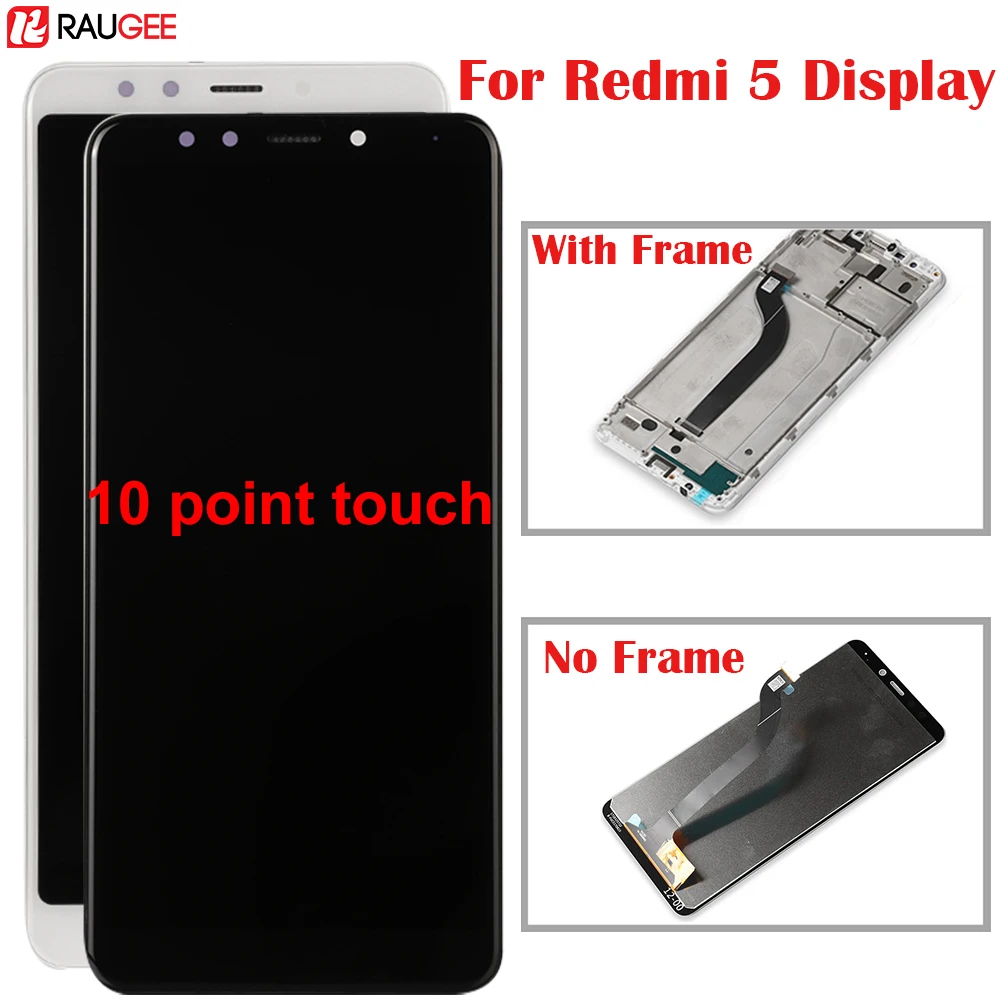 

For Xiaomi Redmi 5 Display LCD Screen With Front Frame Touch Panel Digitizer Screen Panel Assembly Replacement For Redmi 5 Lcd
