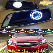 1 комплект 2012~ год автомобильный бампер головной свет для Chevrolet Malibu Противотуманные фары автомобильные аксессуары фары для Malibu свет объектива проектора