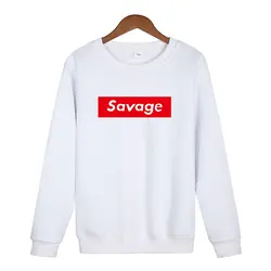 Новинка 2018 года 21 Savage толстовки человек пародия нет сердце X Savage Письмо печати свитер с капюшоном хип хоп длинными рукавами