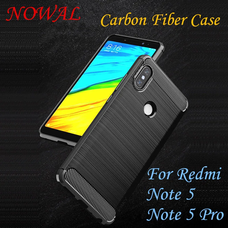 cheap Luxury Carbon Fiber Phone Case For Xiaomi Note 5 Pro 6 6A S2 Y2 Soft Silicon Shockproof Cover For Redmi Note 4 4X 5A Prime Coque