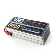 VHO 6 S 22.2 V 8000 Traxxas mAh 25C LiPo Baterai untuk RC Helicopter Airplane Mobil Boat Airplane Quadcopter drone suku Cadang