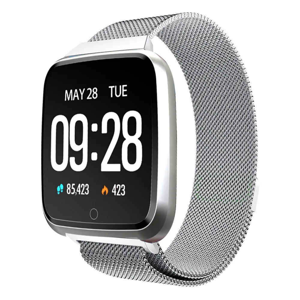 

EPULA Y7 Smart Bracelet Wrist Watch Metal Heartrate Tracker Waterproof IP67 Multilingual Wristband Support iOS 8.0 Android 5.1