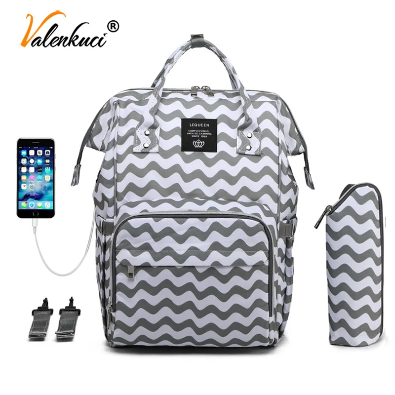 

Female Backpacks for Women Diaper Bags Maternity Nappy Bags Baby Care Travel Backpack Multi-Pocket Mummy USB Backpacks With Hook