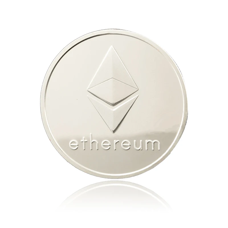 Gold Plated Ethereum Coin commemorative Coin Litecoin Art Collection Gift Physical antique imitation home decoration AUG27