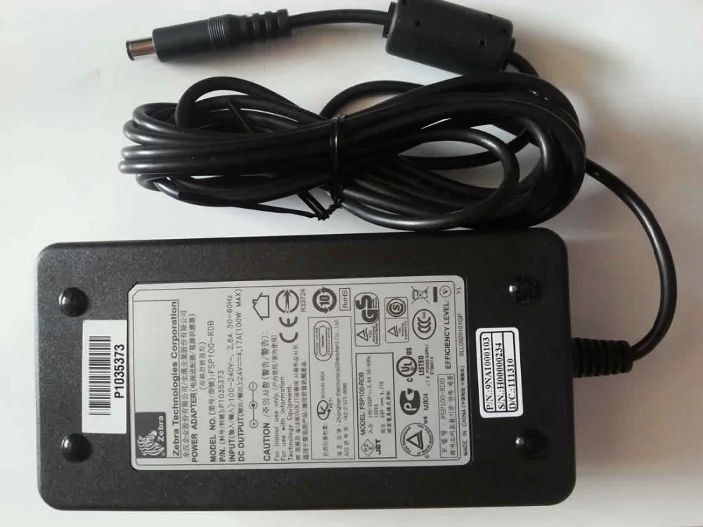 Original Adapter Charger for Zebra Technologies Corporation GX420D GX420T GX430T Printer Power