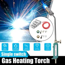 30 35 50 63 мм сопло с одним выключателем пропан Бутан газовый нагревательный фонарь инструмент для распылителя сжиженного газа+ 2 метровая трубка сварочные принадлежности