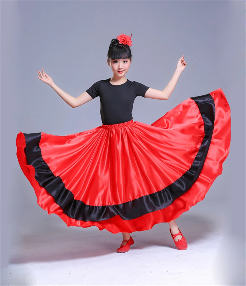 Ballroom Dance Skirts for Women Ballroom Dancing Long Swing Waltz Latin  Salsa Belly Dance Skirt Flamenco Dress Costume - Walmart.com