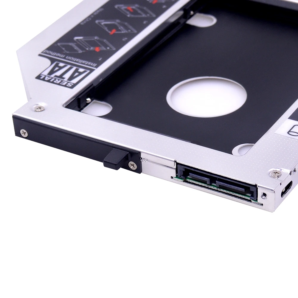 CHIPAL алюминиевый 2-ой HDD Caddy 9,5 мм SATA 3,0 для 2," 2 ТБ SSD чехол HDD корпус для lenovo ThinkPad T400 T500 W500 T410 CD-ROM
