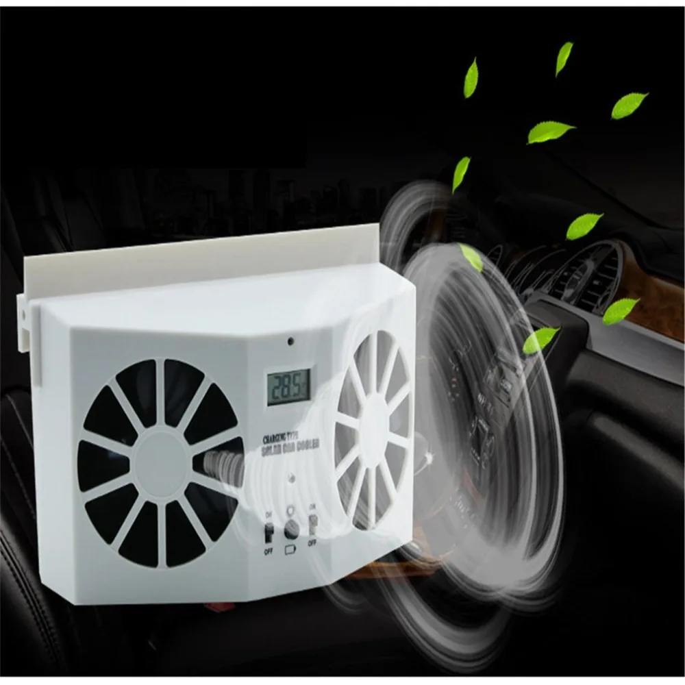

Solar Sun Power Car Auto Air Vent Cool Fan Cooler Ventilation System Radiator car Air Purifiers