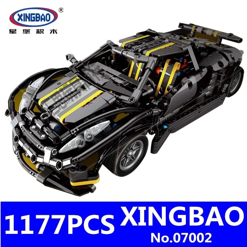 

In stock Balisong Small Supercar Set XingBao 07002 1177Pcs MOC Series The Children Educational Building Blocks Bricks Toys Gift