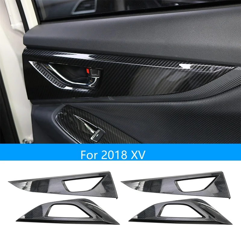 Interior Door Handle Surrounds For Subaru Crosstrek XV 2018 Carbon