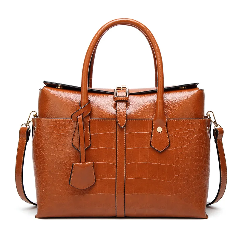 

Women Leather Bags Famous Brands Handbag Casual Female Bag Trunk Tote Ladies Shoulder Bag Open Pocket Large Messenger Bag