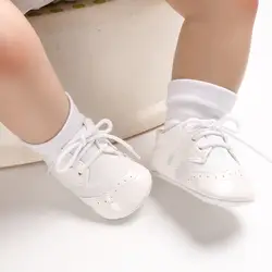 Классический Детские Мокасины из искусственной кожи обувь для малышей новорожденных для маленьких мальчиков девочек первые ходоки для