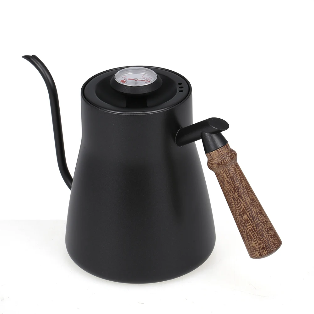 850ML Stainless Steel Coffee Pot Hario Espresso Coffee Drip Maker Moka Kettle With Thermometer Gooseneck Teapot Kettle Tool