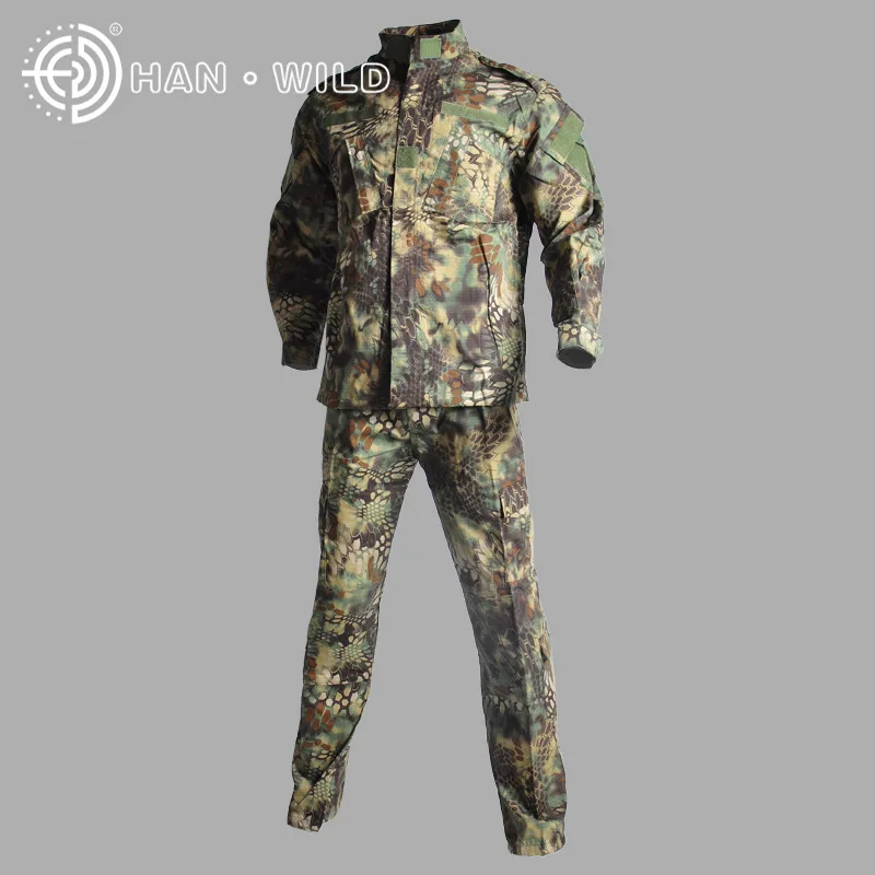 

US military ACU army uniform cotton polyester men military uniform set Tactical suit Combat uniforms