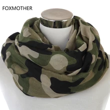 Freies Verschiffen 2021 Neue Modische Armee Grün Camo Unendlichkeit Schals Snood Für Damen Herren