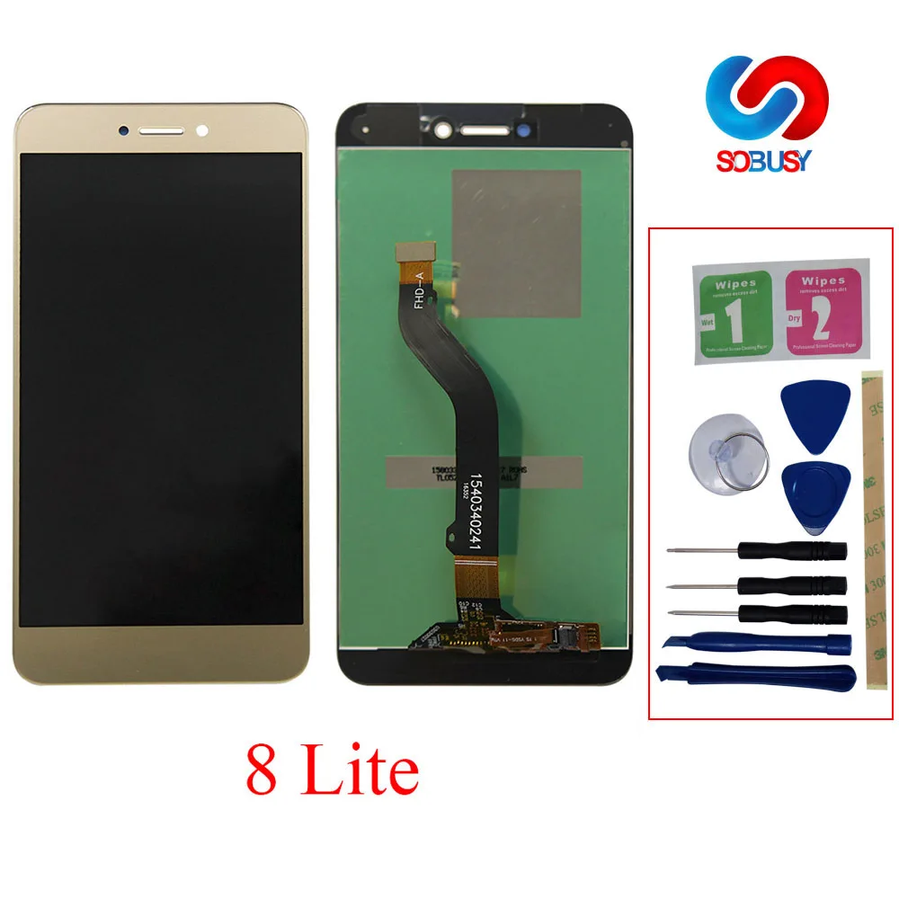 

No Dead Pixels LCD for Huawei Honor 8 Lite Lcd Screen Display Touch Screen+Frame Replacement Digitizer Assembly replacement part
