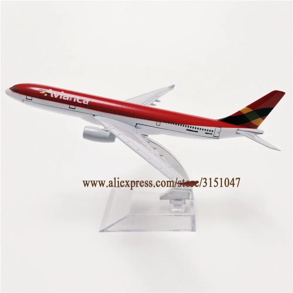 

NEW Alloy Metal Air Avianca A330 Airlines Airplane Model Avianca Airbus 330 Airways Plane Model Stand Aircraft Kids Gifts 16cm