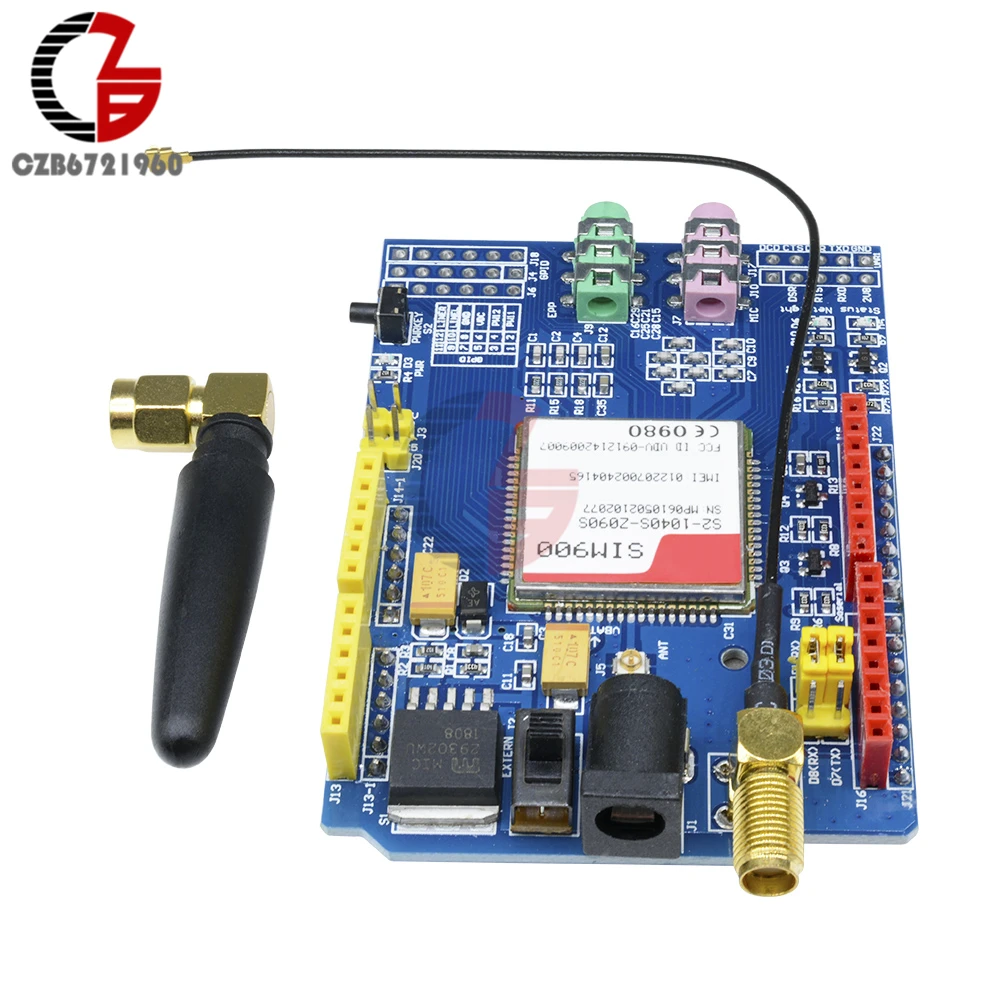 SIM900 850/900/1800/1900 МГц GPRS GSM щит макетная плата четырехдиапазонный модуль комплект с