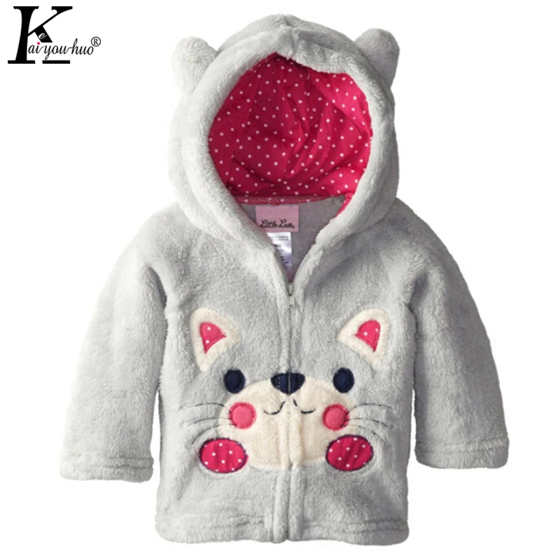2017 Baby Girls Jackets Children Clothing Coat Cartoon Autumn Boys Coats Animal Long Sleeve Jacket Girls