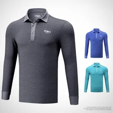 Одежда Для Гольфа Мужская рубашка футболка с длинным рукавом Осень Зима Джерси Спортивная полосатая одежда