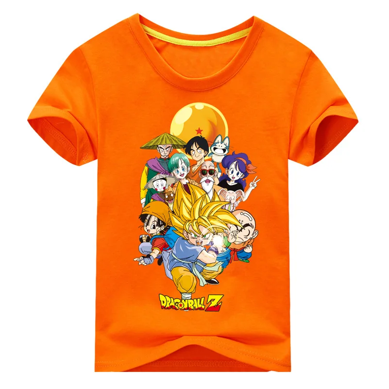 2018 Children New Years Summer Short Sleeve Dragon Ball Z ...