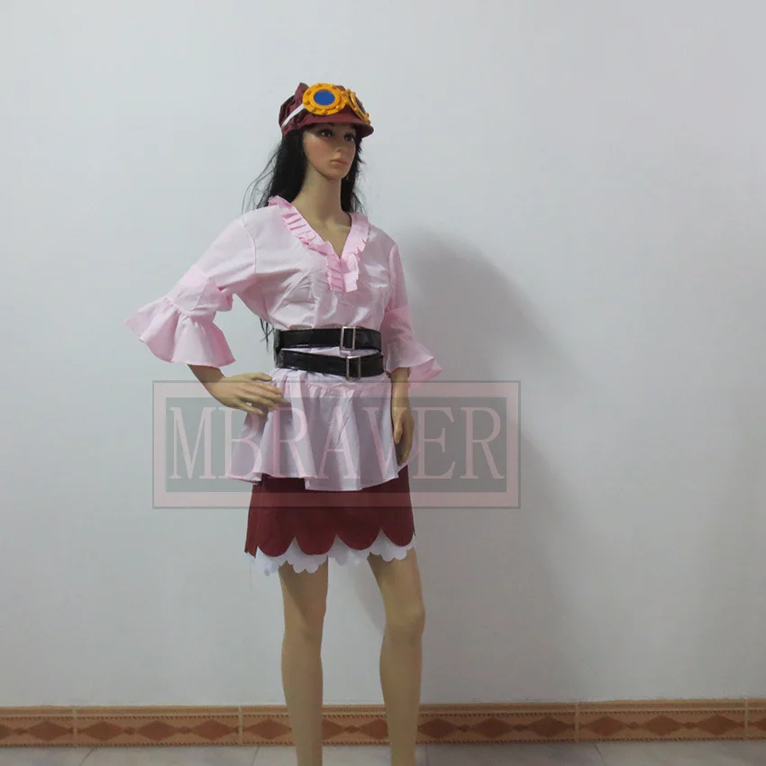 Cosplay&ware One Piece Cosplay Costume Revolutionary Army Koala Dress With Hat Glass And Belt -Zentai shop online