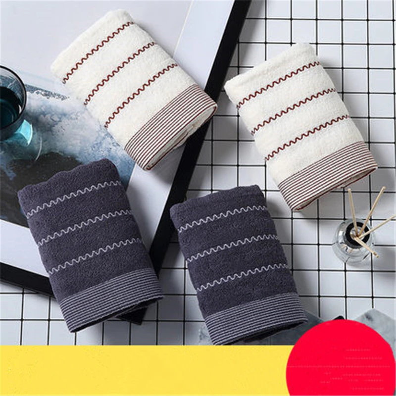 LCTMMYGS 2piece packaging Towel cotton thickened soft absorbent face towel for adult men and women | Дом и сад