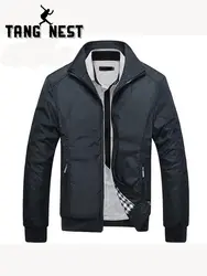 TANGNEST/для мужчин's куртки 2019 Мужчин Новая повседневная куртка Высокое качество Весна регулярные тонкий пальто для мужчин Оптовая Продажа MWJ682