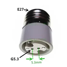 E27-G5.3 держатель лампы конвертер E27 поворот к G5.3 к E27 адаптер лампы G5.3 поворот в E27 держатель изменить к G5.3 Основание MR16 к E27