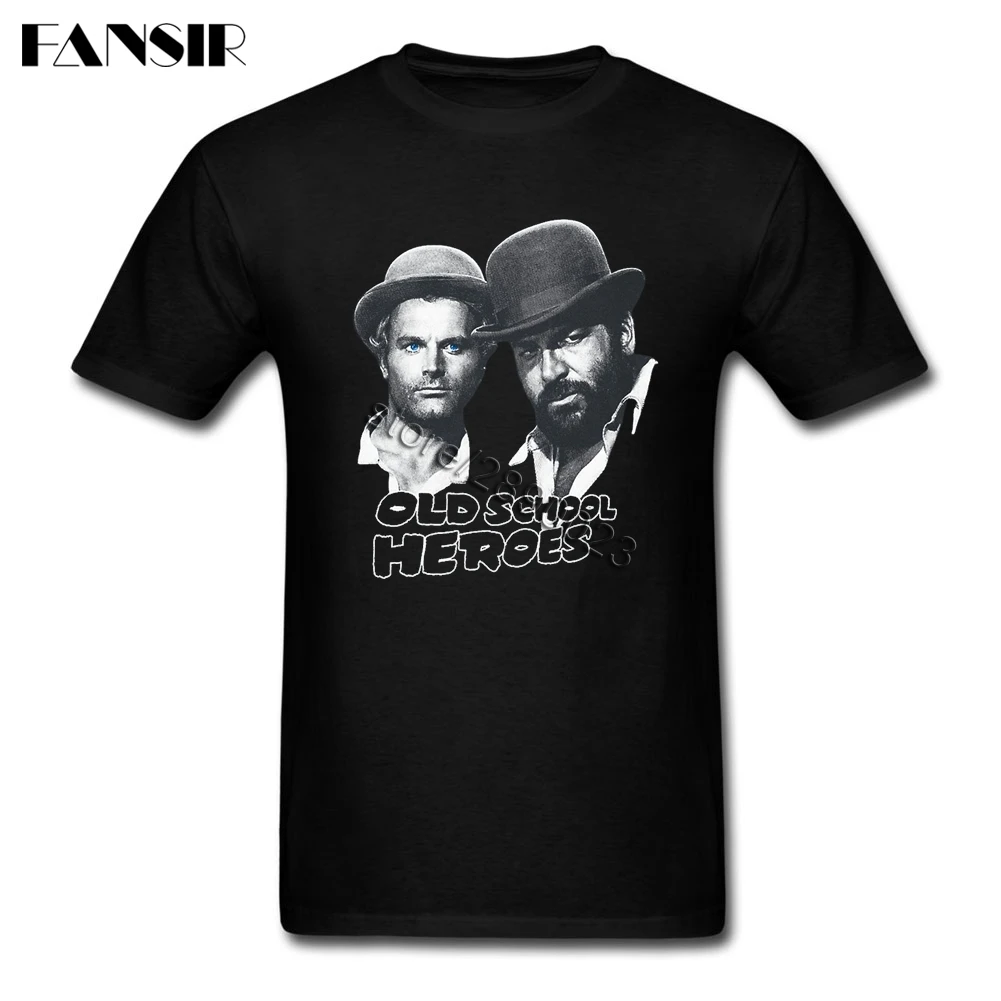 Bud Spencer Clothes Popular Men T Shirts Short Sleeved Cotton O Neck T-shirt For Teenage