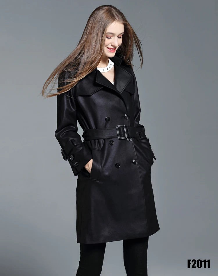 CHAOJUE брендовый замшевый тренч для женщин осень/зима новое модное винтажное Коричневое Пальто женское двубортное бушлат распродажа