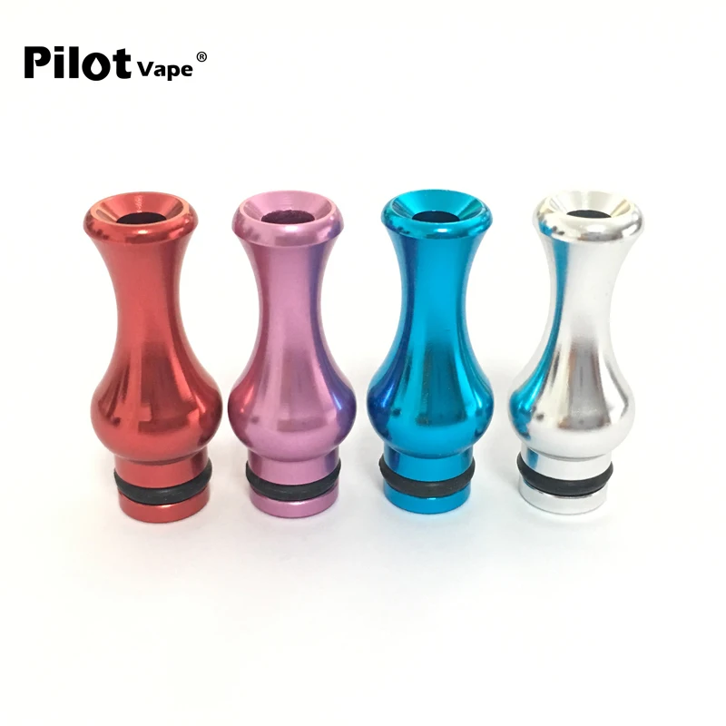 

Pilot VAPE E-Cigarette Drip Tip 510 Metal Drip Tips for rda rba Atomizers eGo E Cig Drip Tip vs eleaf ismok kanger mouthpieces
