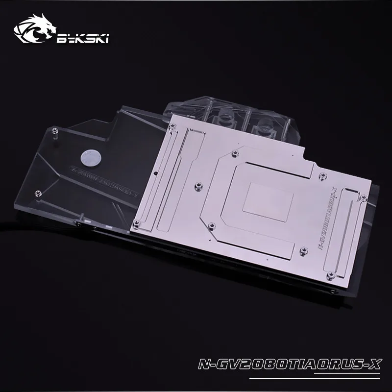 Водяной блок Bykski с полным покрытием для графической карты VGA Gigabyte AORUS GeForce RTX 2080Ti 11G