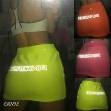 Женская Блестящая трикотажная летняя облегающая Плотная юбка-карандаш Стретч вечерние Клубные платья