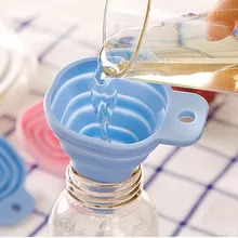 Мини Силиконовые складывающиеся воронки Складная стильная Воронка бункер кухонные инструменты Аксессуары Гаджеты