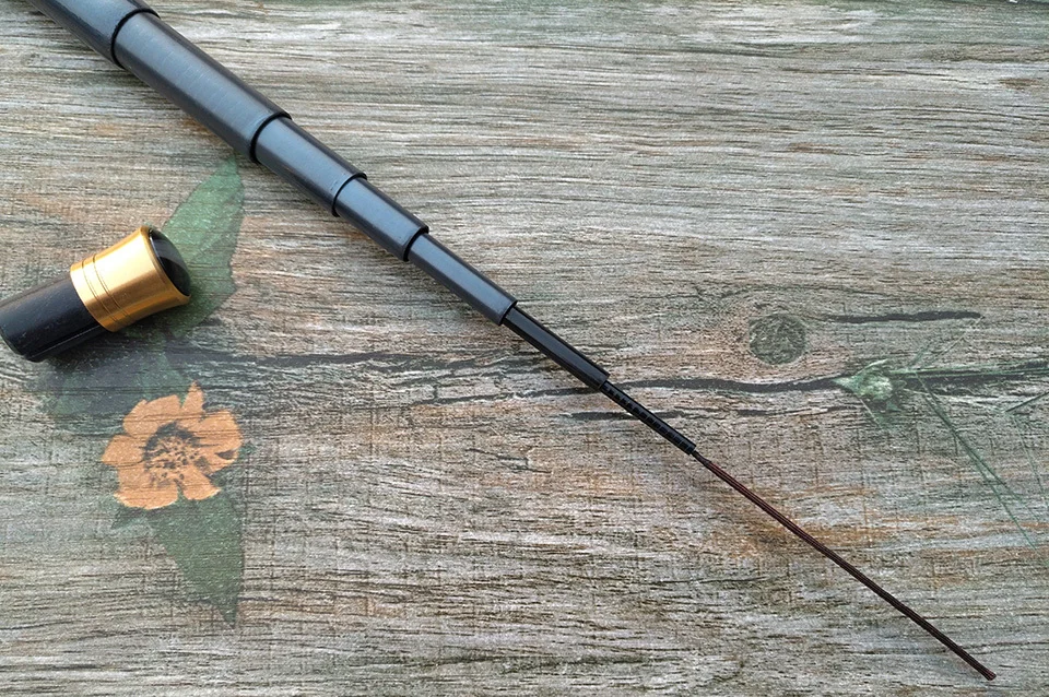 Telescópica de Fibra Recém Carbono Super Duro Ultra Leve Carpa Pesca Pólo Fluxo Fiação Haste Ganchos 9 Cheap Varas de pescar