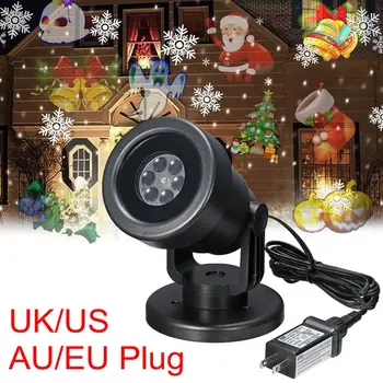 

4W LED Night Light Projector 4 Style Christmas Outdoor Moving Holiday Lamps Waterproof Night Light Christmas Decoration