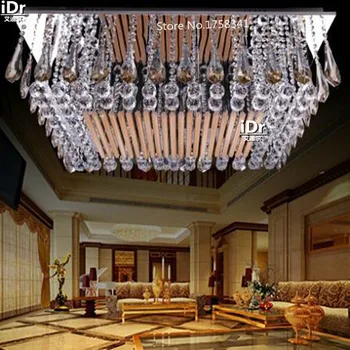 

Free shipping luxury crystal modern minimalist rectangular LED ceiling 100% quality assurance Ceiling Lights L900xW700xH240mm