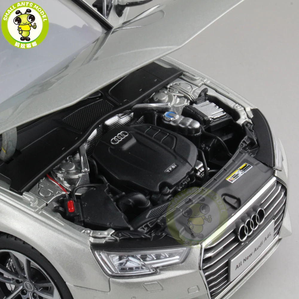 1/18 Audi A4L A4 автомобиль из литого металла модели игрушки девочки; дети мальчик подарок коллекция серебро