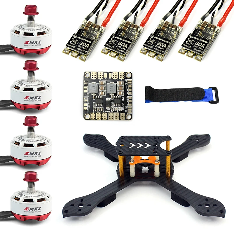 X Shape Frame RS2306 2400KV Brushless Motor 30A ESC 2S-4S with PDB for FPV Racer Dshot Drone Multicopter DIY Drone Kit 210mm цена X Shape Frame RS2306 2400KV Brushless Motor 30A ESC 2S-4S with PDB for FPV Racer Dshot Drone Multicopter DIY Drone Kit 210mm цены онлайн
