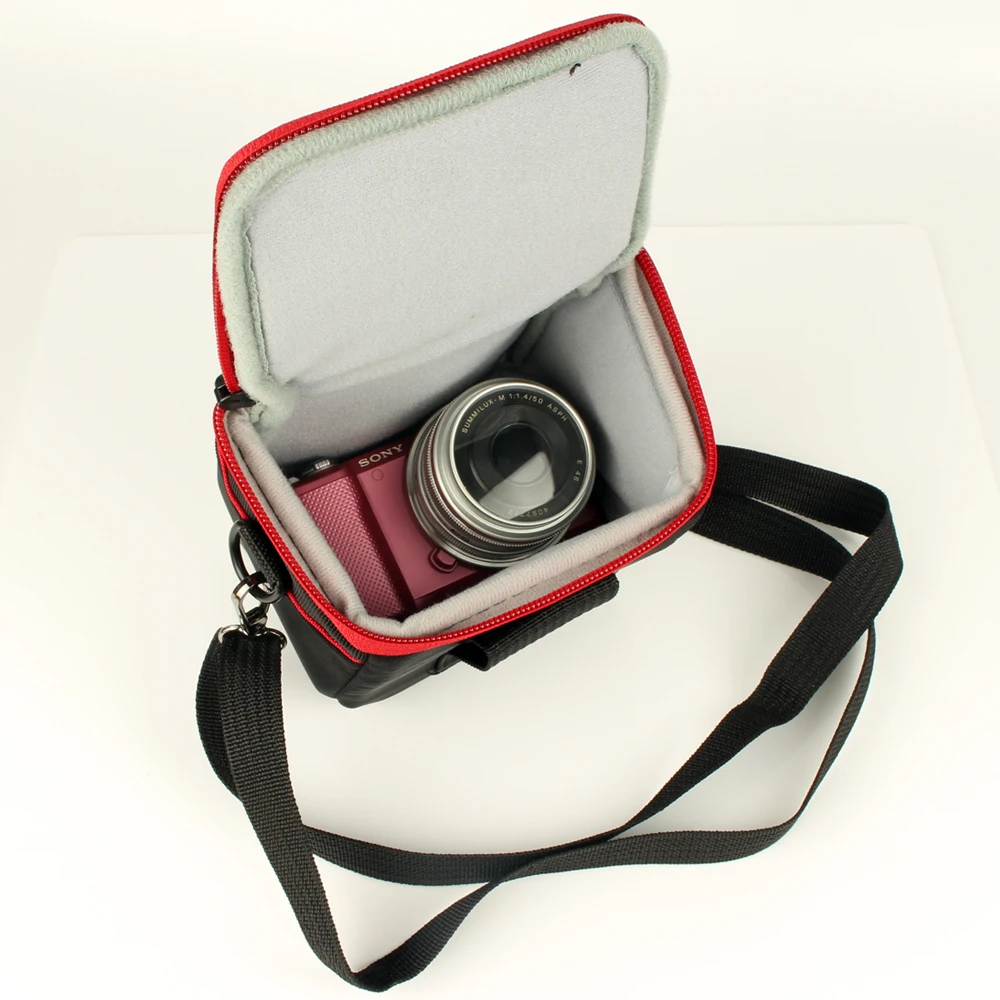Cámara De Nylon Negro Cintura Hombro caso Bolsa Para Nikon Coolpix L820 L320 L330 L830